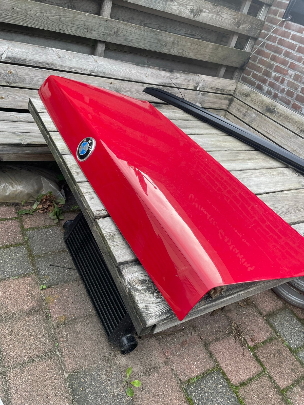 BMW E30 Achterklep Kofferklep Rood - Gebruikt, Roestvrij, Ophalen, Gebruikt, Achterklep, Achter