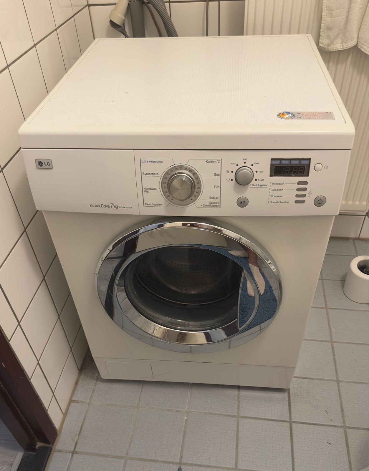LG Direct Drive 7kg Wasmachine, Witgoed en Apparatuur, Wasmachines, Ophalen, Gebruikt, 85 tot 90 cm, 1200 tot 1600 toeren