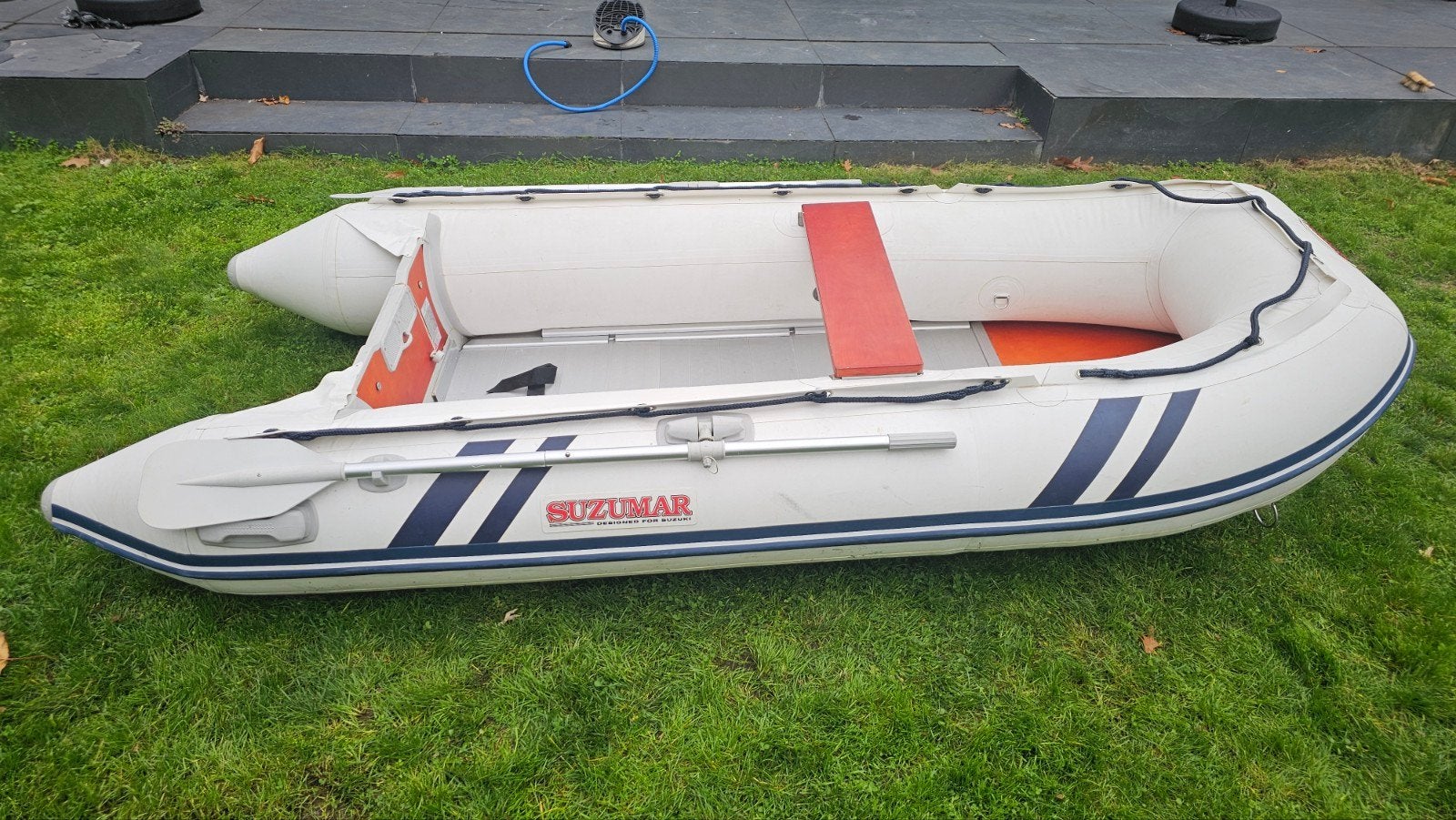 Suzumar DS 320 rubberboot met aluminium bodem, Ophalen, Gebruikt
