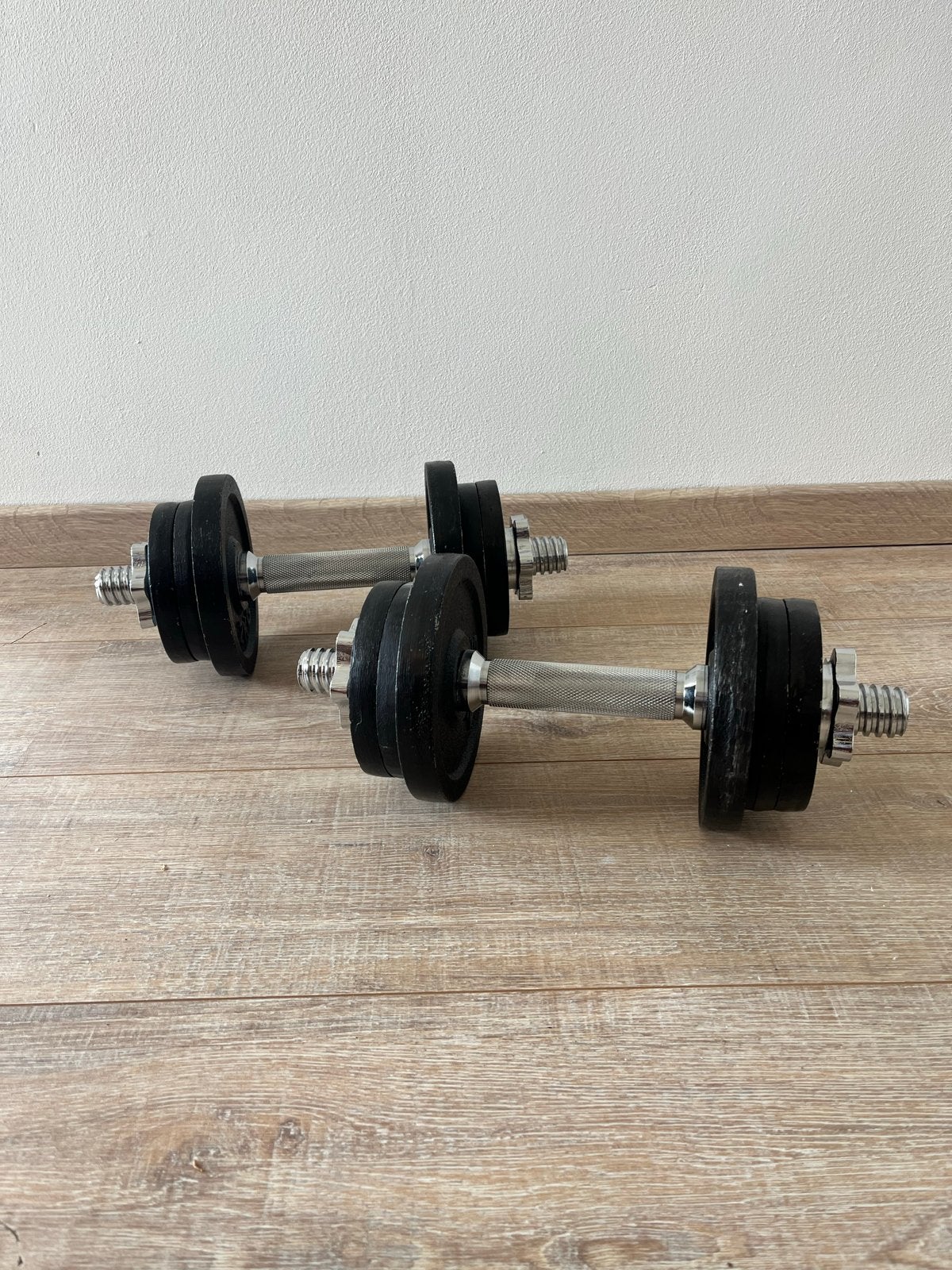2 verstelbare dumbbells - 10.3kg per dumbbell, Ophalen, Gebruikt, Armen, Dumbbell