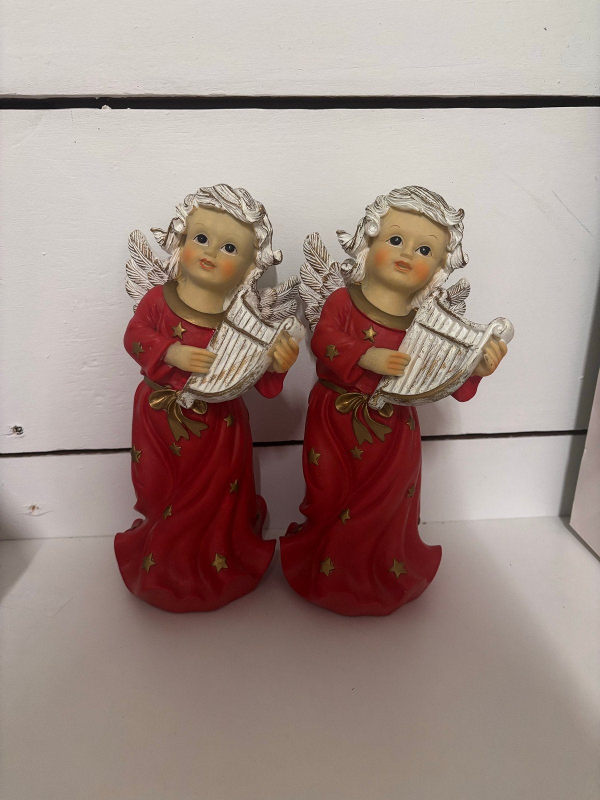Kerst engel beeld 2 x, Diversen, Ophalen of Verzenden, Zo goed als nieuw