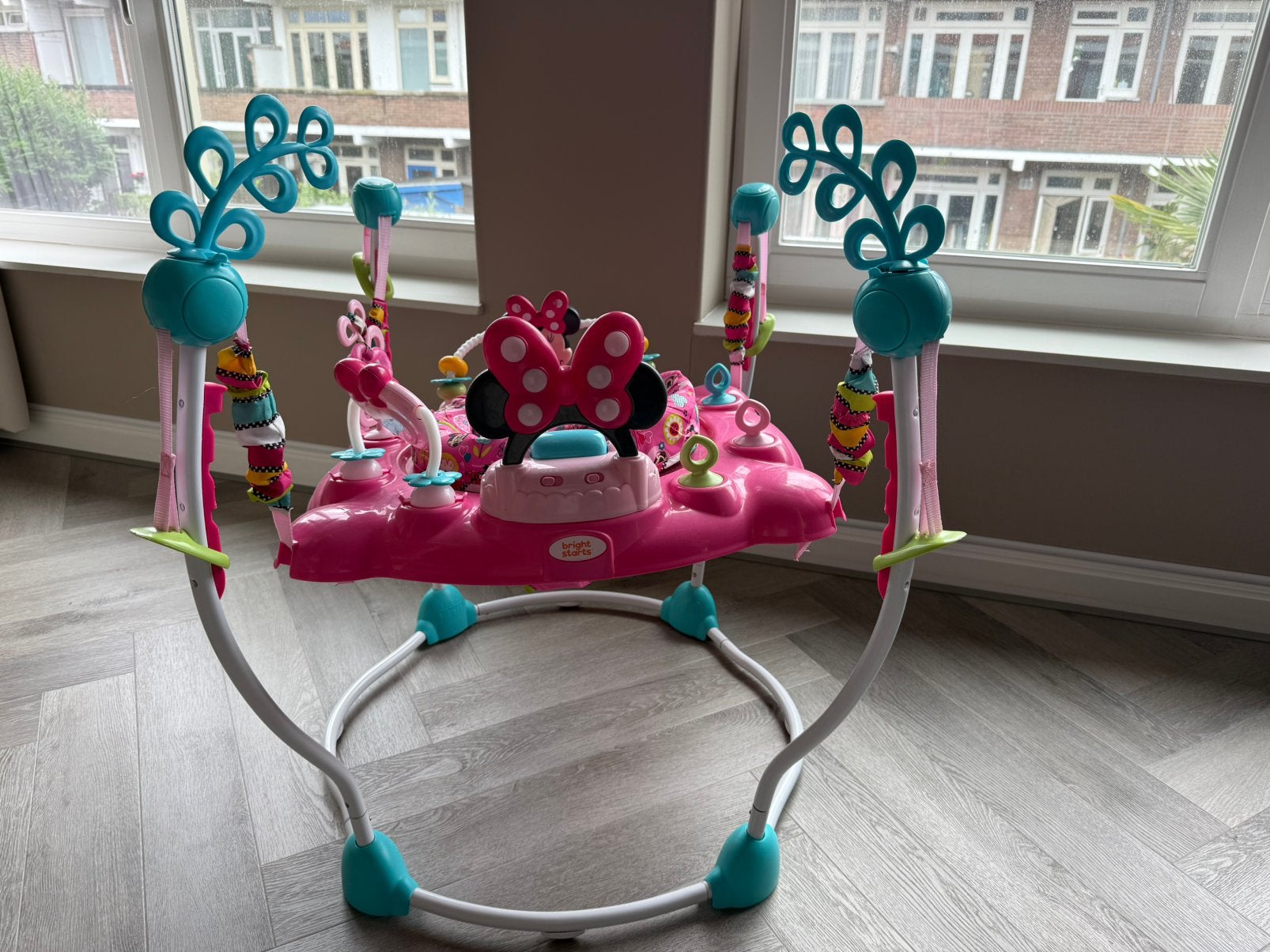 Minnie Mouse Springstoel voor baby's, Kinderen en Baby's, Ophalen, Gebruikt, Overige typen, Met geluid