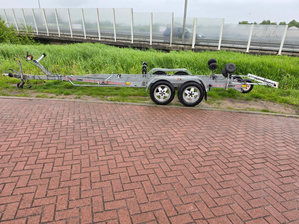 DAMCO 2000KG TANDEMASSER KANTELTRAILER!i, Watersport en Boten, Boottrailers, Ophalen of Verzenden, Gebruikt, Kantelbaar