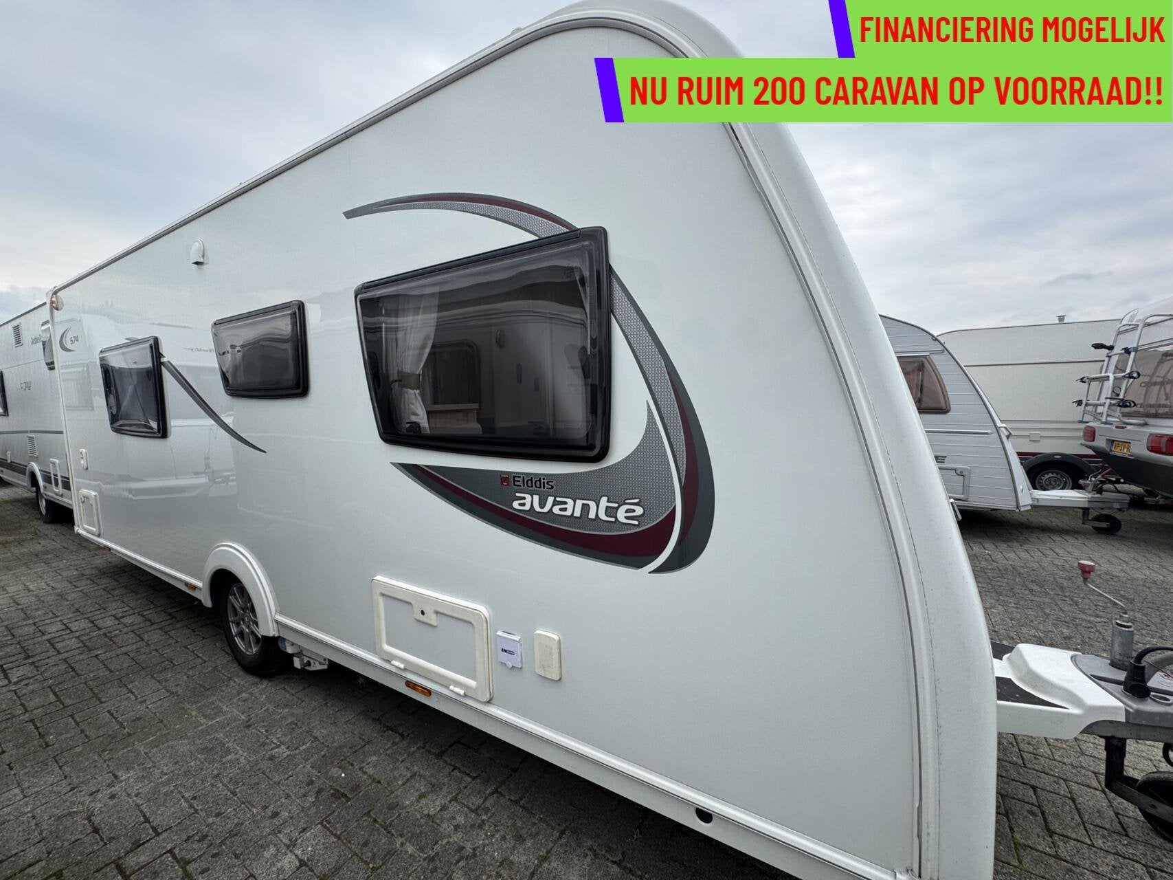 ELDDIS AVANTE 574, ENKELE BEDDEN, MOVER, LUIFEL, AIRCO, Caravans en Kamperen, Caravans, Elddis, 7 tot 8 meter, Bedrijf, Mover