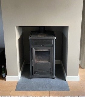 Houtkachel La Nordica TermoRossella Plus Evo DSA 4.0/11.1 KW, Ophalen, Houtkachel, Zo goed als nieuw, Vrijstaand