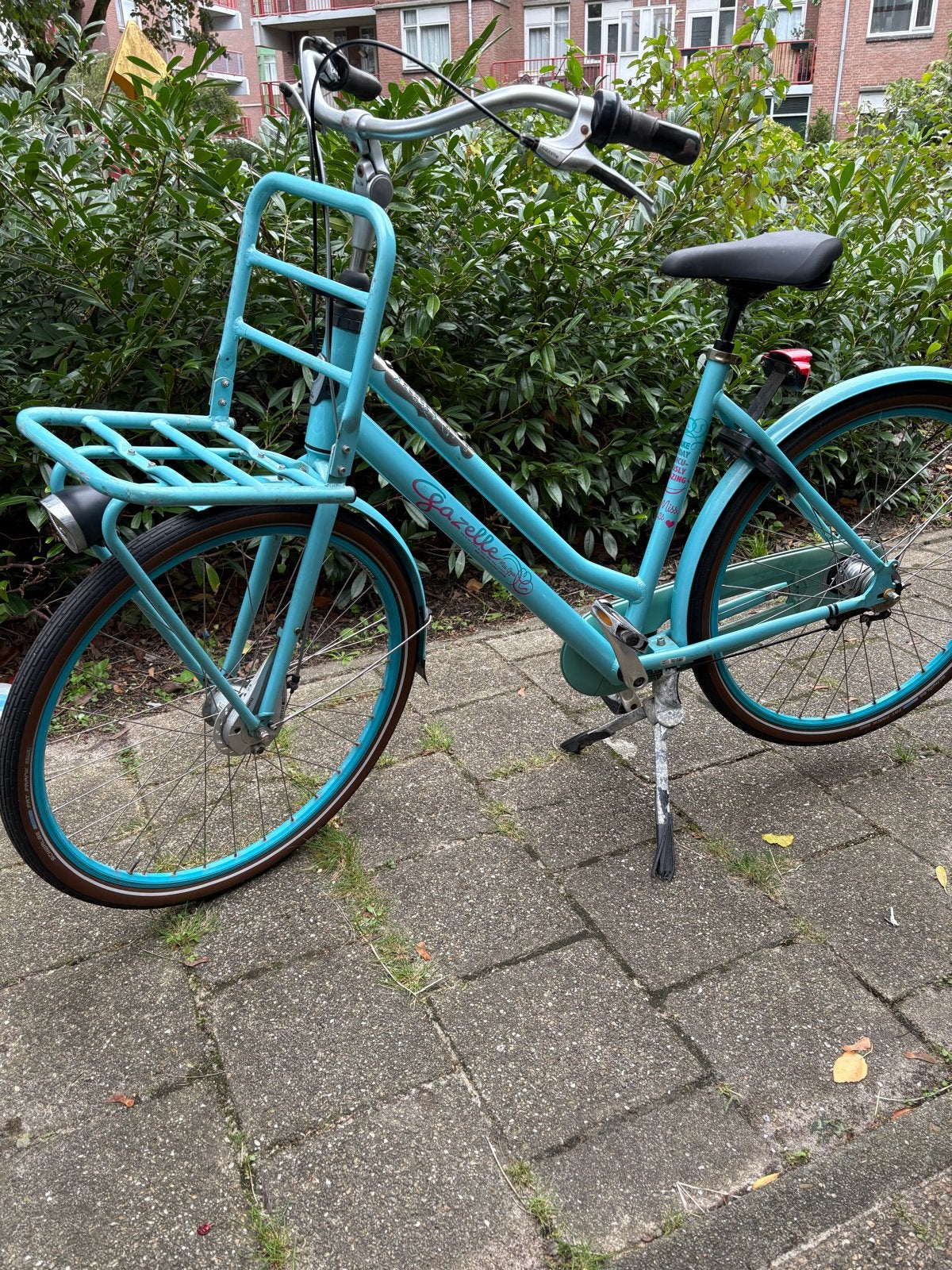 Gazelle Miss Grace Damesfiets - Lichtblauw, Terugtraprem, Versnellingen, Ophalen of Verzenden, Gazelle