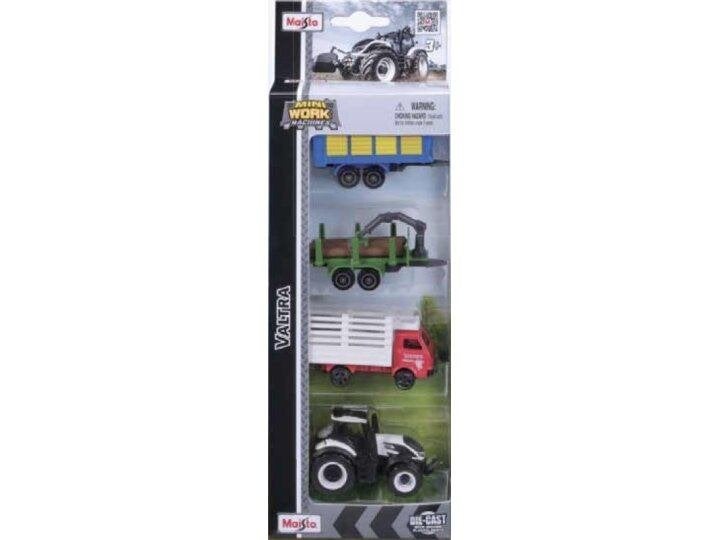 Maisto: Mini Work Machines: Valtra Q0305 4-pack set, ., Nieuw, Ophalen of Verzenden, .