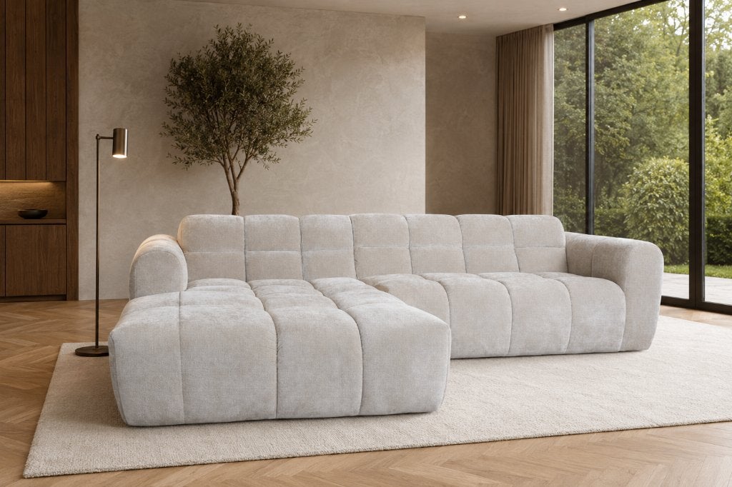 Hoekbank Emma La Vie 170 Beige – Links, 250 tot 300 cm, Verzenden, Hoekbank, Nieuw
