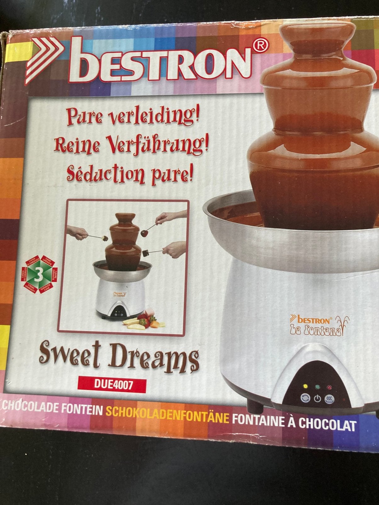 CHOCOLADEFONTEIN en POPCORNMAKER, Ophalen of Verzenden, Zo goed als nieuw, Fondueset