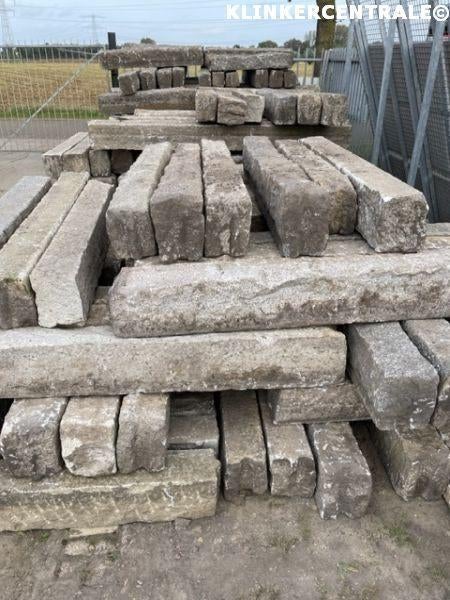 370m1 grijs antraciet natuursteen banden zuilen staanders, Tuin en Terras, Tegels en Klinkers, Bij dit gebruikte product niet meer te achterhalen.