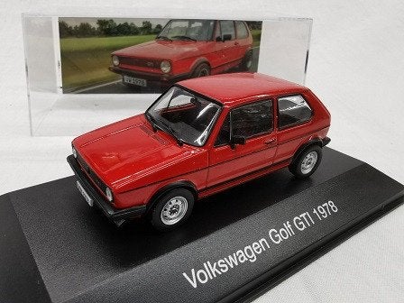 Volkswagen Golf I GTI 1978 Rood 1-43 Altaya, Overige merken, Atlas, Auto, Atlas
