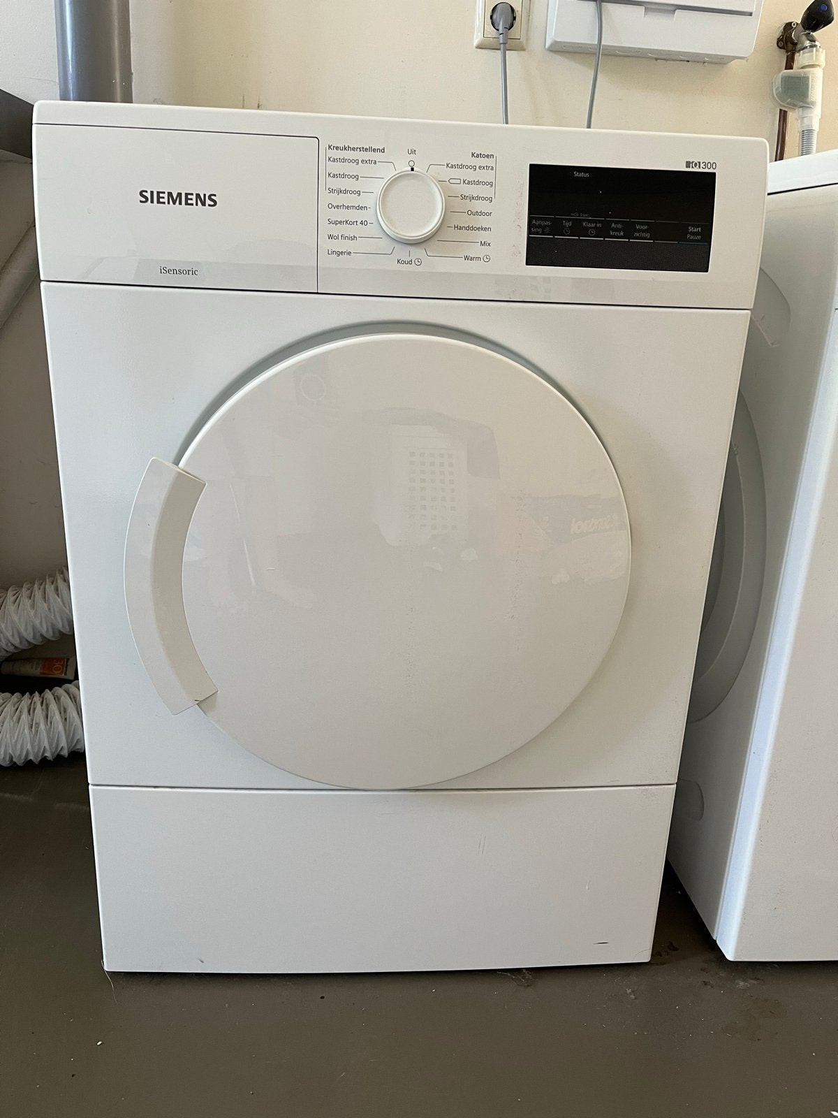 Siemens wasdroger - luchtafvoer  -, Ophalen, 6 tot 8 kg, Gebruikt, Luchtafvoer