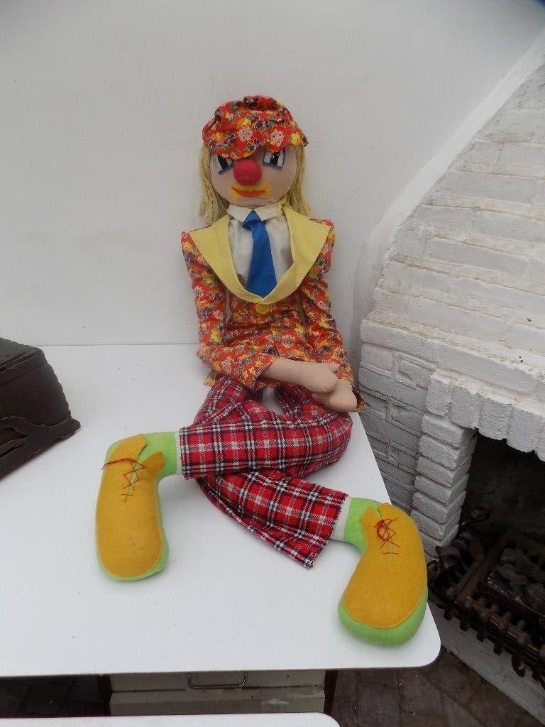 Vintage clownspop jaren 60 70 xxl formaat, Ophalen of Verzenden, Gebruikt
