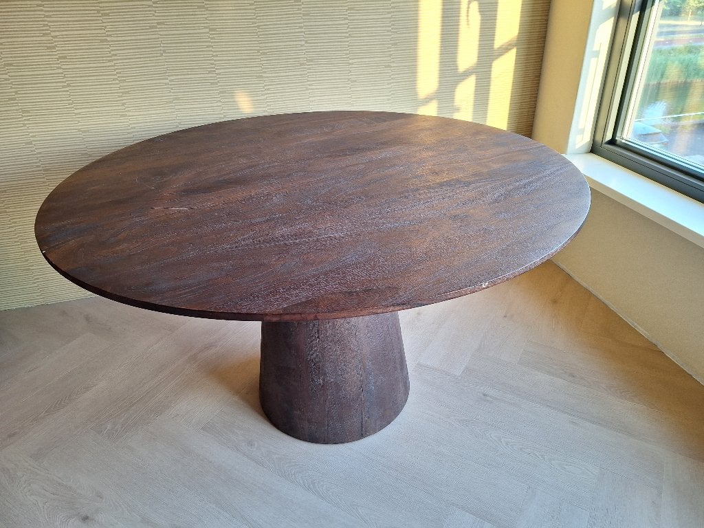 Eettafel rond - 130 cm, Huis en Inrichting, Ophalen, Rond, 100 tot 150 cm, 100 tot 150 cm