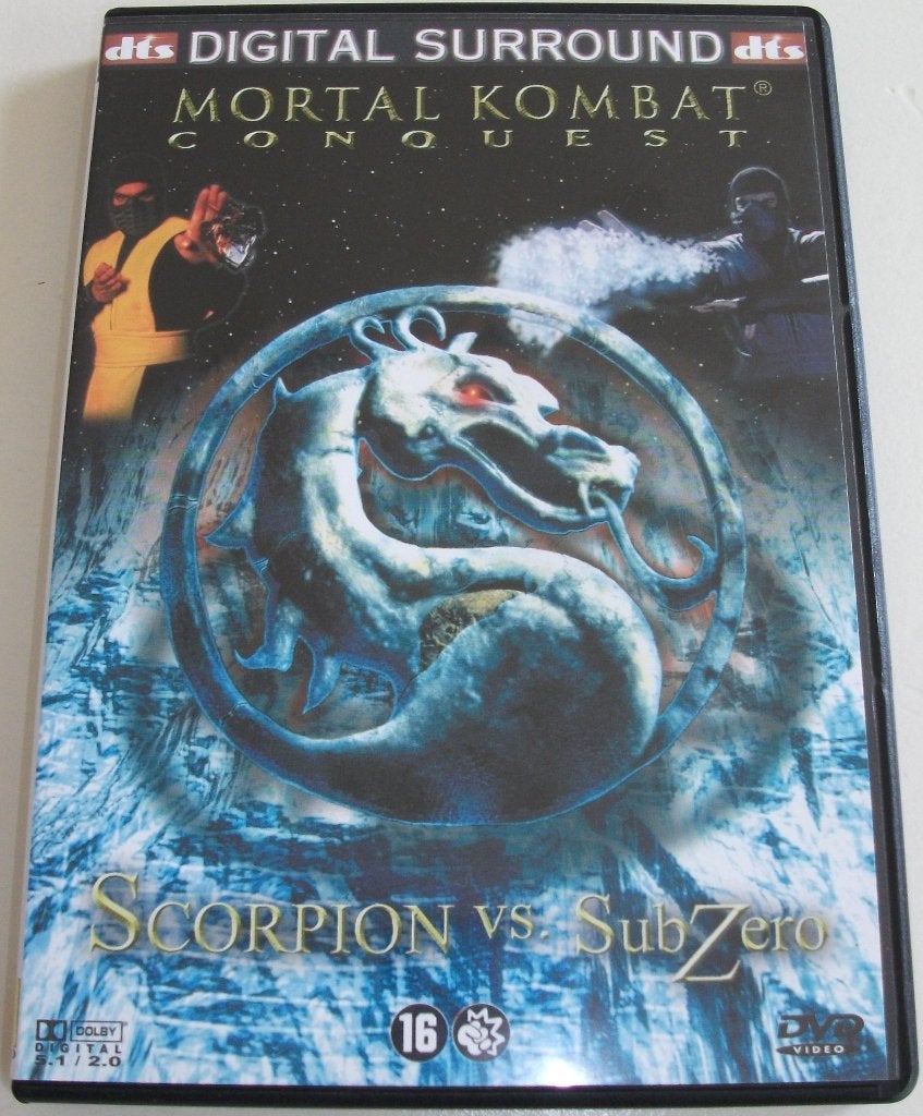 Dvd *** MORTAL KOMBAT CONQUEST *** Scorpion vs. SubZero, Engels, Vanaf 16 jaar, Nederlands, Actie