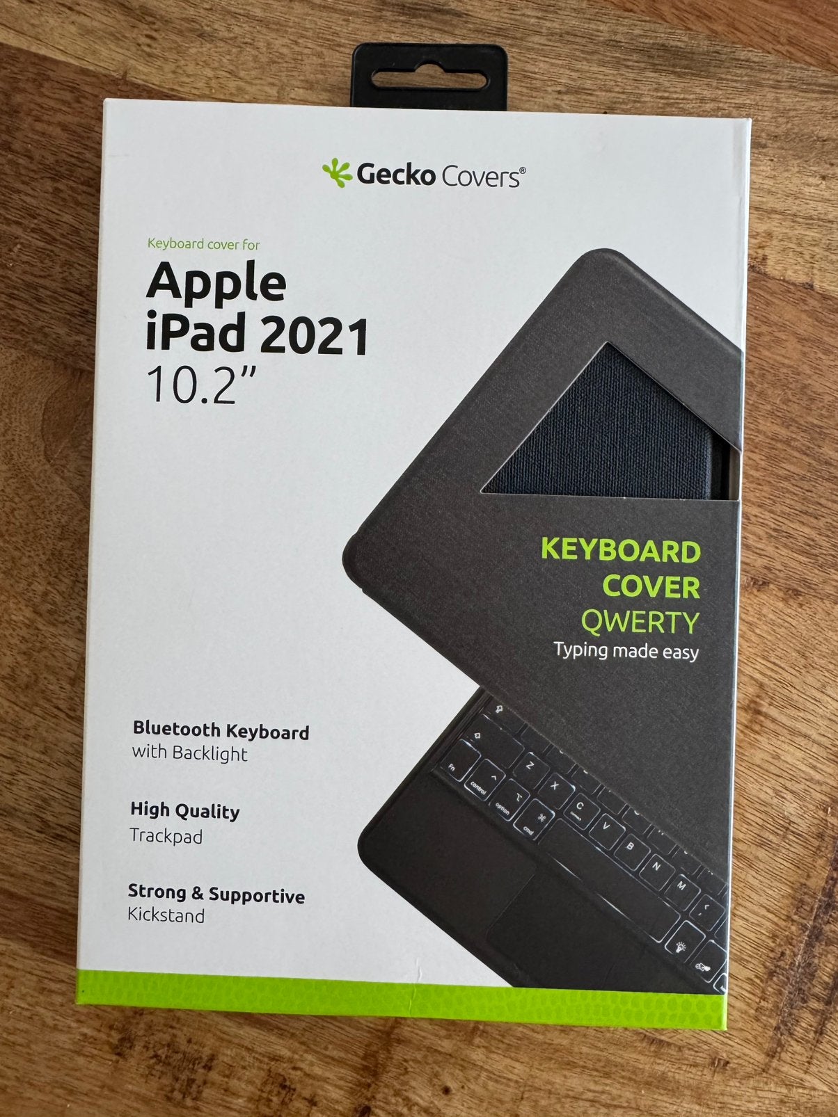 Gecko Keyboard iPad 10.2" + Gratis Eiger Privacy Glass, 10 inch, Nieuw, Bescherming voor- en achterkant, Ophalen of Verzenden