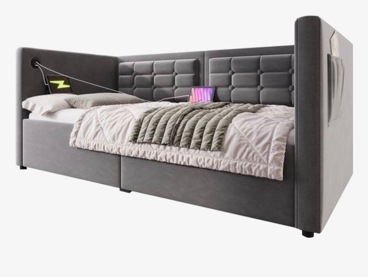 Bed 90-190, Ophalen, 90 cm, Eenpersoons, 190 cm of minder