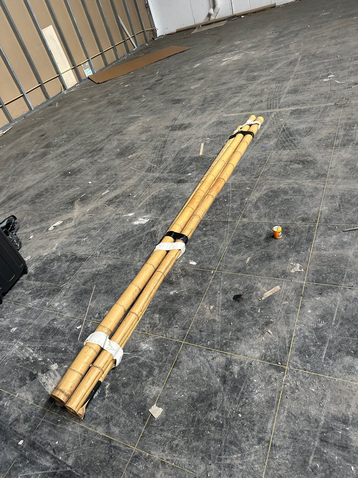 Dikke bamboe palen - 3x 3m en 1x 2m, ca. 8 cm dik, Tuin en Terras, Palen, Balken en Planken, Ophalen, Gebruikt, 250 cm of meer