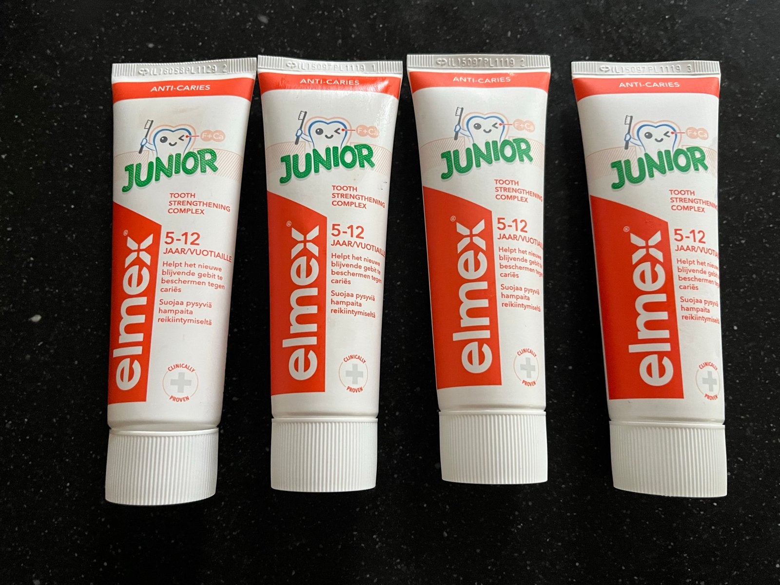 Elmex Junior Tandpasta 5-12 jaar - 4 stuks, Ophalen of Verzenden, Nieuw, Tandpasta