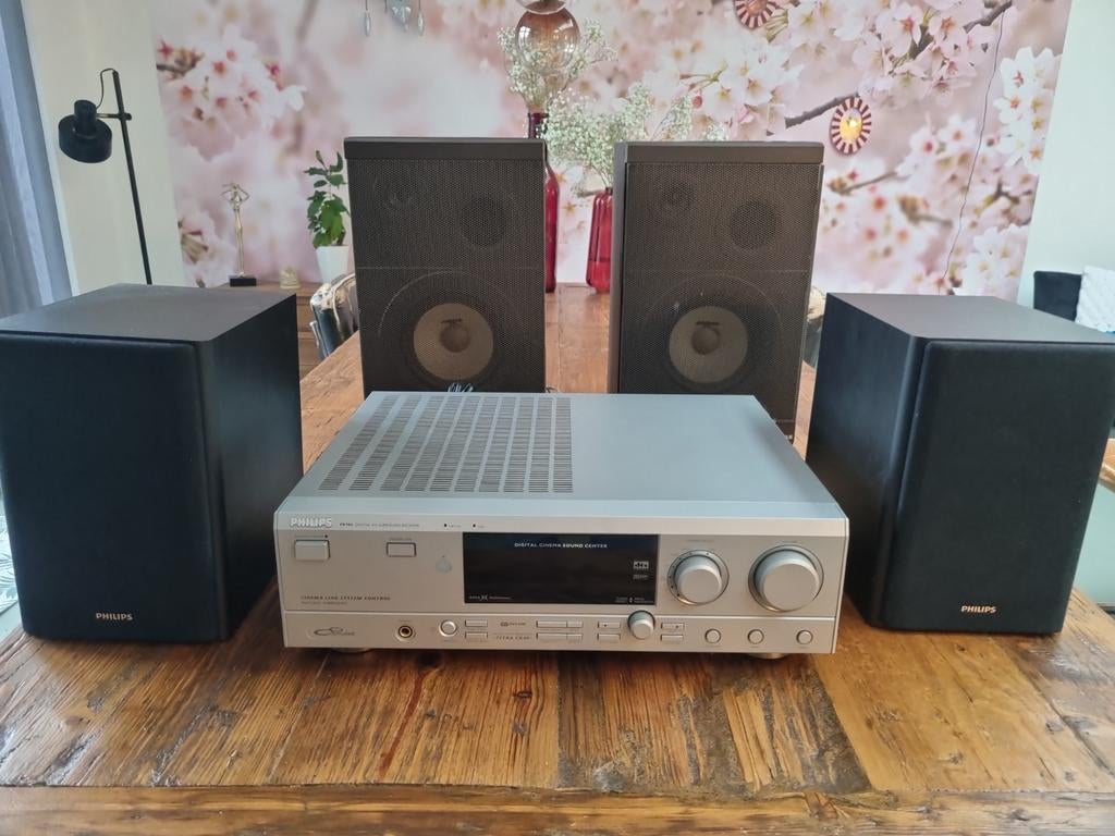 Set Tuner/versterker met Schneider speakers, Audio, Tv en Foto, Stereo-sets, Gebruikt, Speakers, Philips, Losse componenten, Ophalen of Verzenden