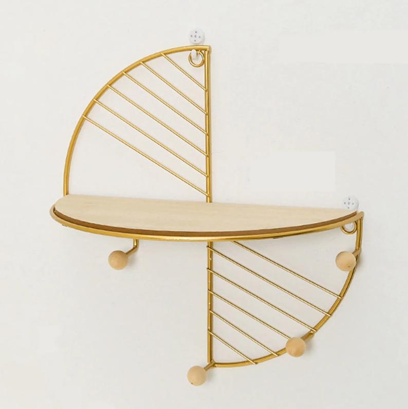 Decoratieve Wandplank Goud / IJzer Wand Plank Muur Stelling, Huis en Inrichting, Verzenden, Nieuw