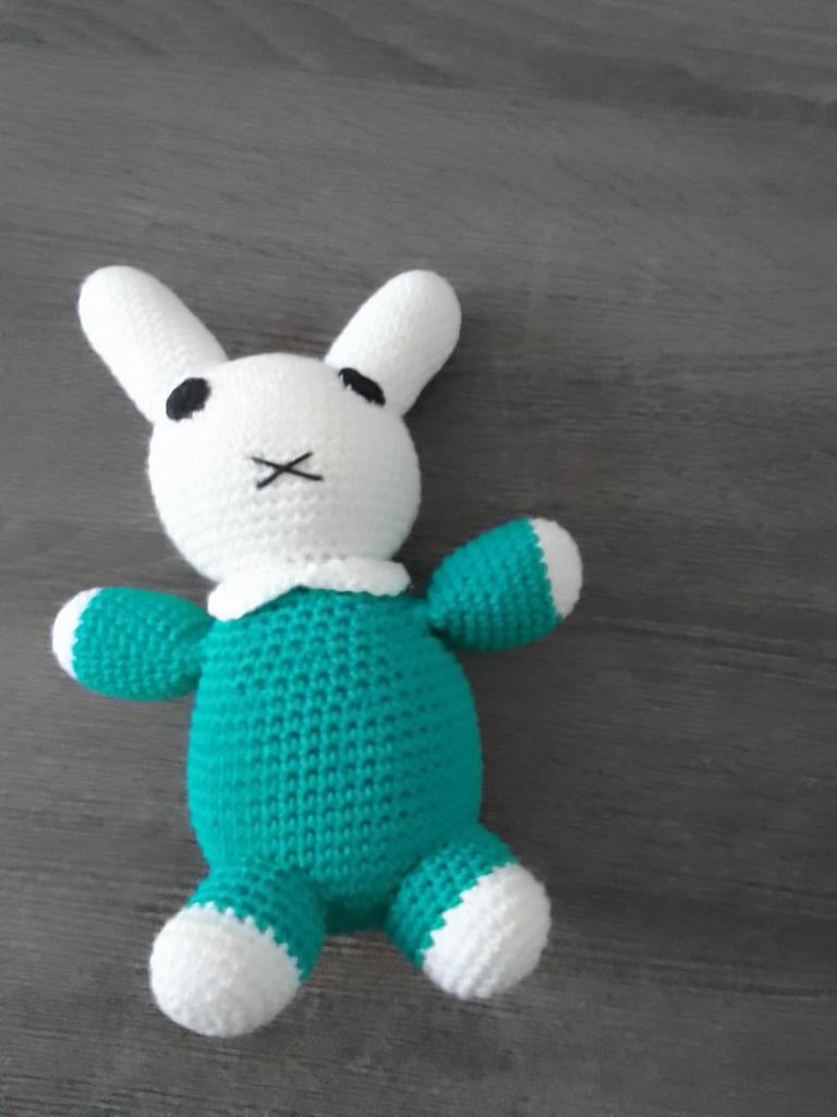 Nijntje knuffel handgemaakt, Ophalen, Zo goed als nieuw, Konijn