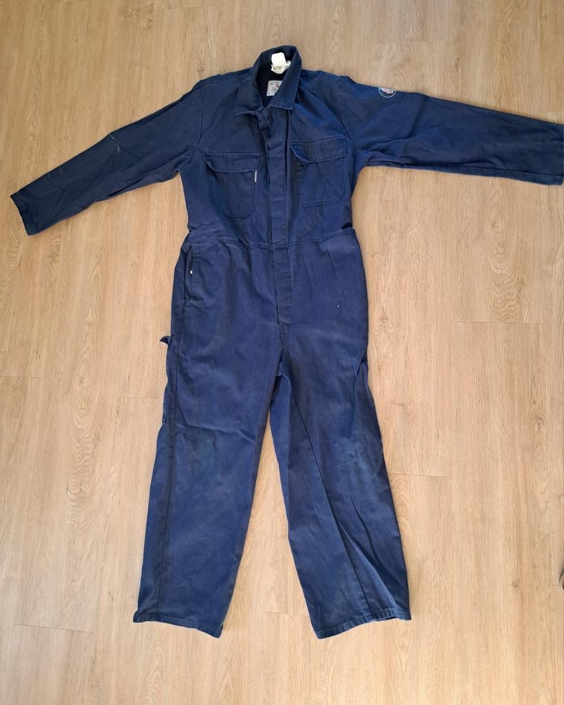 Brandvertragende blauwe overall - Maat 60, Tuin en Terras, Werkkleding, Ophalen of Verzenden, Overall