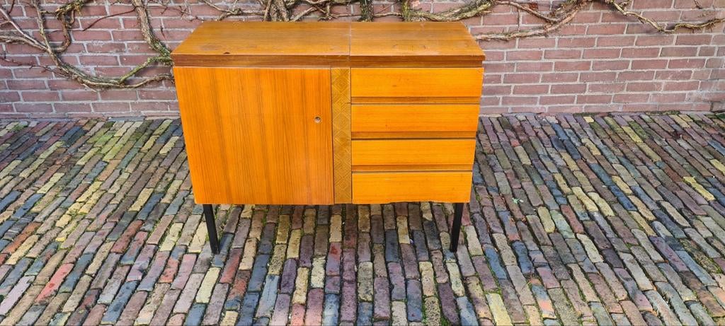 Vintage Naaikast, Ophalen, Gebruikt, Minder dan 150 cm, Minder dan 100 cm