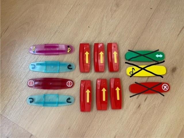 Duplo, codestenen voor bij de trein (pijl toeter stop), Kinderen en Baby's, Speelgoed | Duplo en Lego, Ophalen of Verzenden, Gebruikt