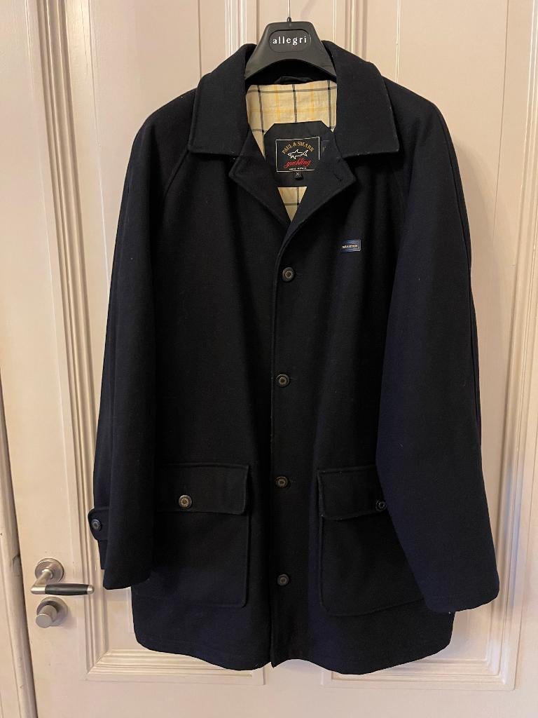 Paul & Shark Jas Jack Blue Duffel Cashmere Winter Coat XL, Kleding | Heren, Jassen | Winter, Zo goed als nieuw, Maat 56/58 (XL)