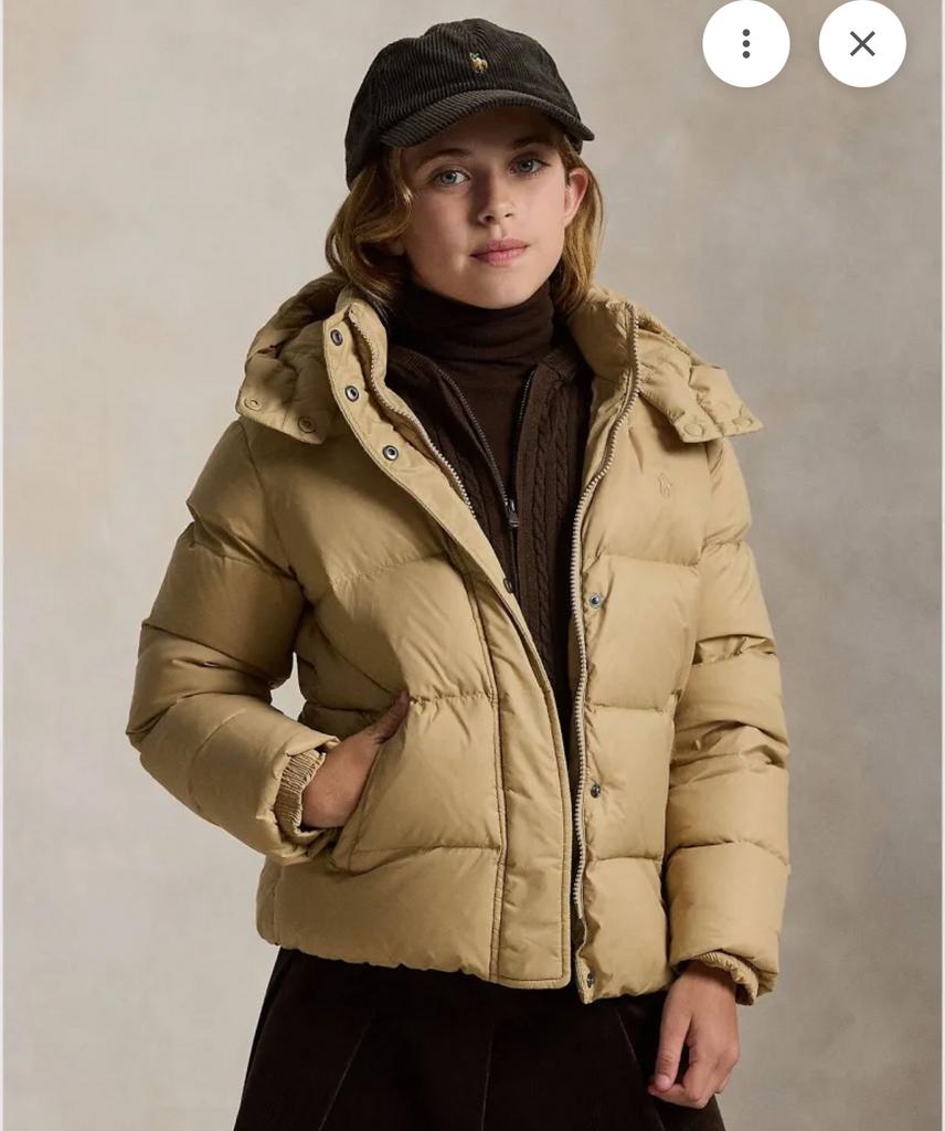 Ralph Lauren Gewatteerde Jas - Beige, Kleding | Dames, Jassen | Winter, Ophalen of Verzenden, Zo goed als nieuw, Beige
