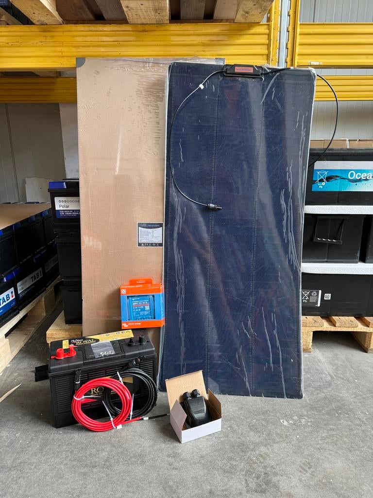 SET AANBIEDING! 120W Zonnepaneel Victron MPPT + toebehoren, Ophalen of Verzenden, Nieuw, Mercedes-Benz