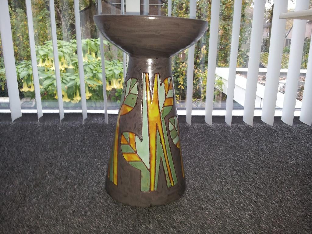 Grote vaas/kandelaar van Henk Potters (856), Antiek en Kunst, Ophalen of Verzenden