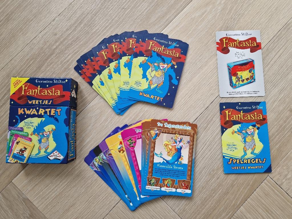 Geronimo Stilton Fantasia weetjes kwartet, Ophalen of Verzenden, Zo goed als nieuw, Kwartet(ten)