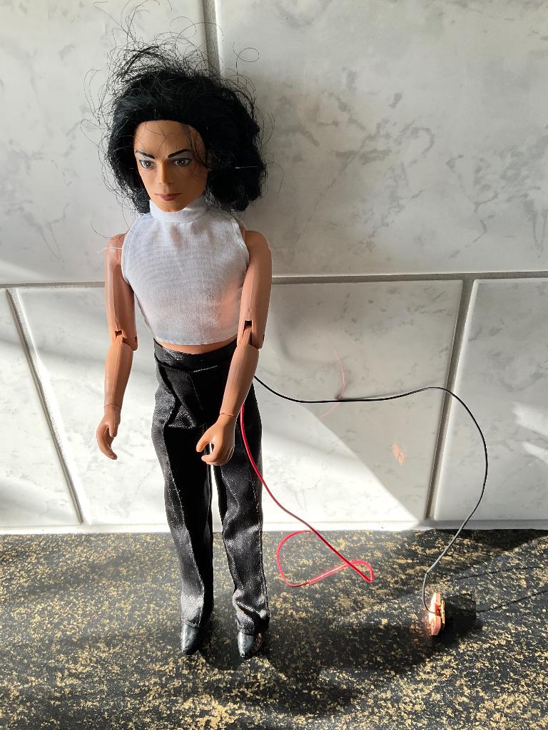 Michael Jackson barbie, Ophalen of Verzenden, Gebruikt, Pop