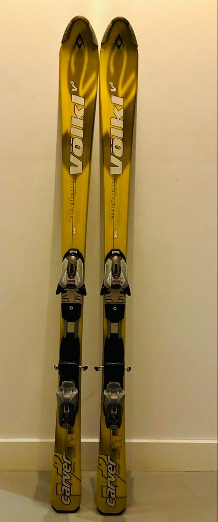 Völkl Carver V2 ski’s 142 cm + Marker M1000 bindingen, 160 tot 180 cm, Gebruikt, Carve, Ski's