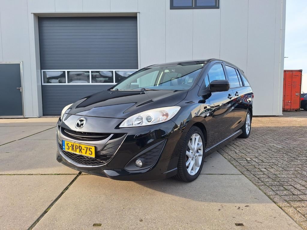 Mazda 5 1.6 Citd 85KW 2012 7 persoons nieuwe apk, Auto's, Mazda, Zwart, 4 cilinders, 7 stoelen, Zwart