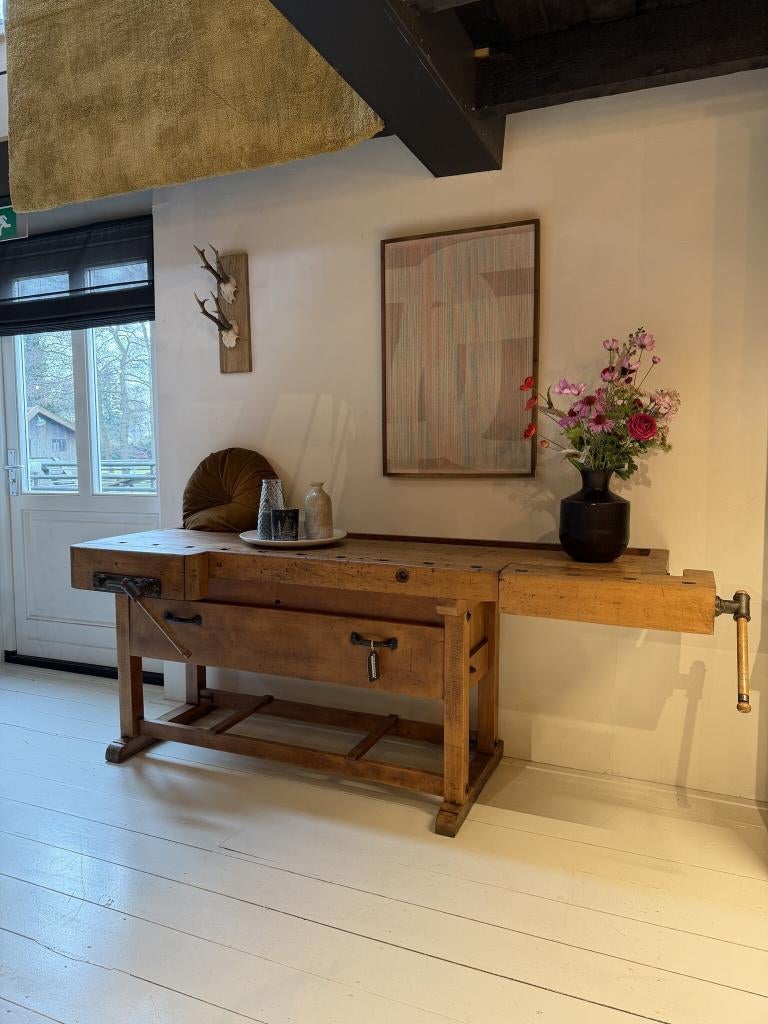 Werkbank, Ulmia Ott, Houten dressoir, Met kieplade, Dressoir, Ophalen of Verzenden