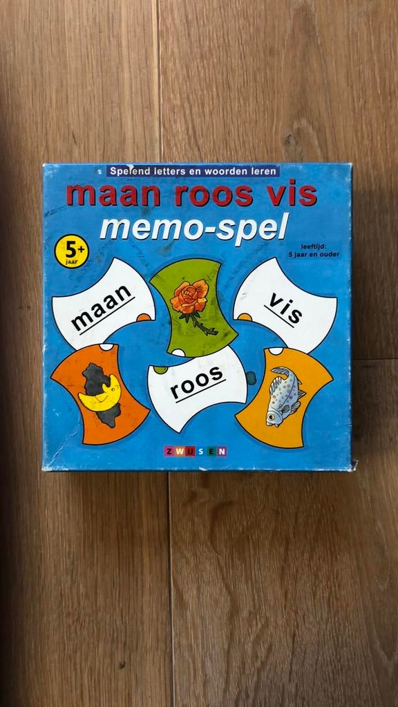 Maan roos vis Memo spel, Ophalen, Gebruikt