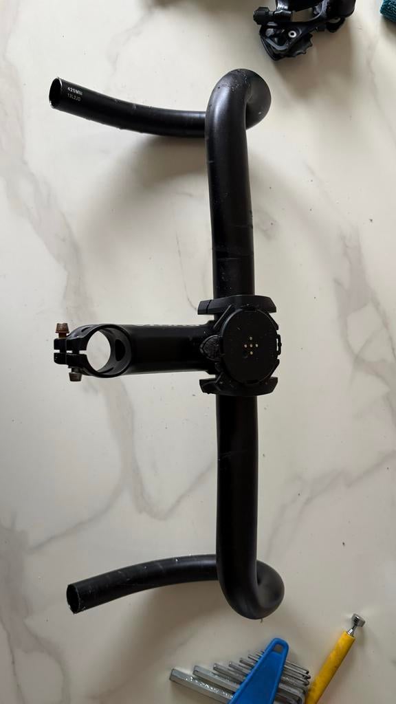 Racefiets Stuur en Stuurpen - 420mm, Ophalen, Gebruikt, Stuur
