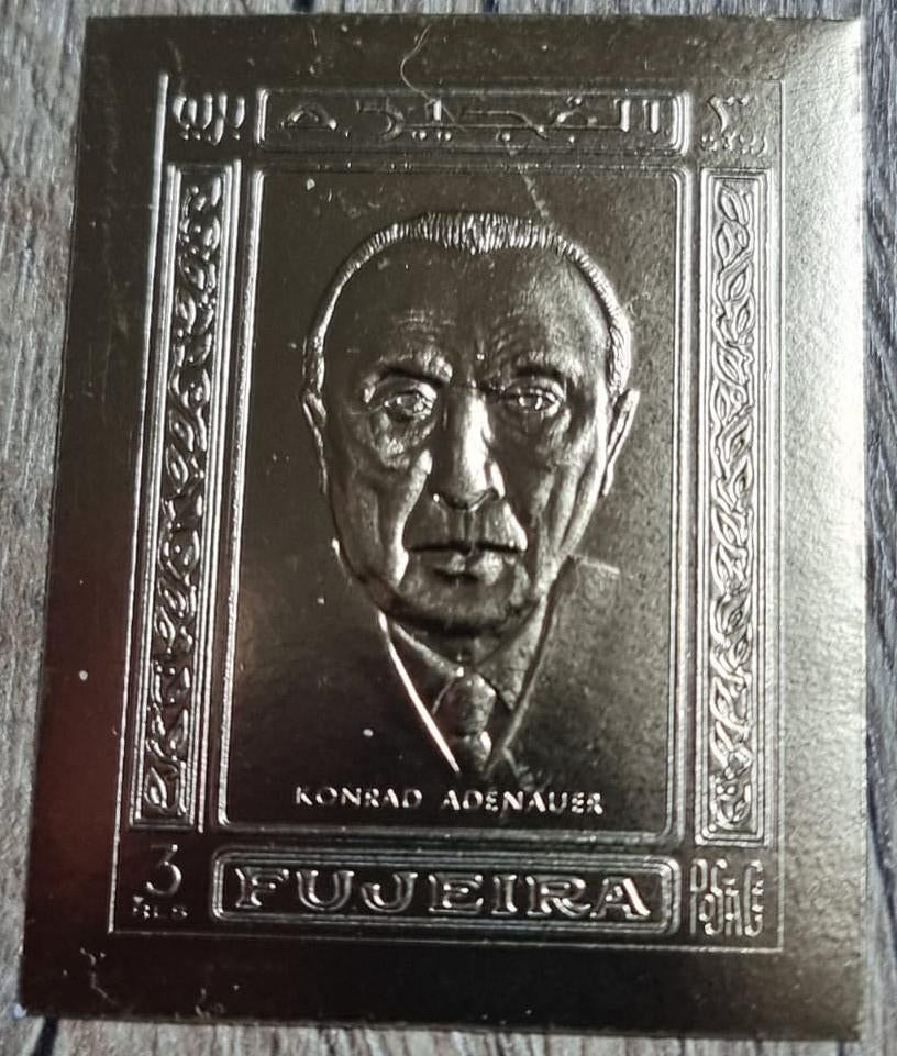 Fujeira Gold - Konrad Adenour, Ophalen of Verzenden, Postfris, Oost-Azië