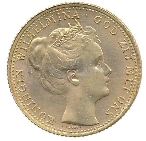 Nederland 10 Gulden 1898 Wilhelmina (Inhuldigingsjaar), Postzegels en Munten, Munten | Nederland, Koningin Wilhelmina, Losse munt