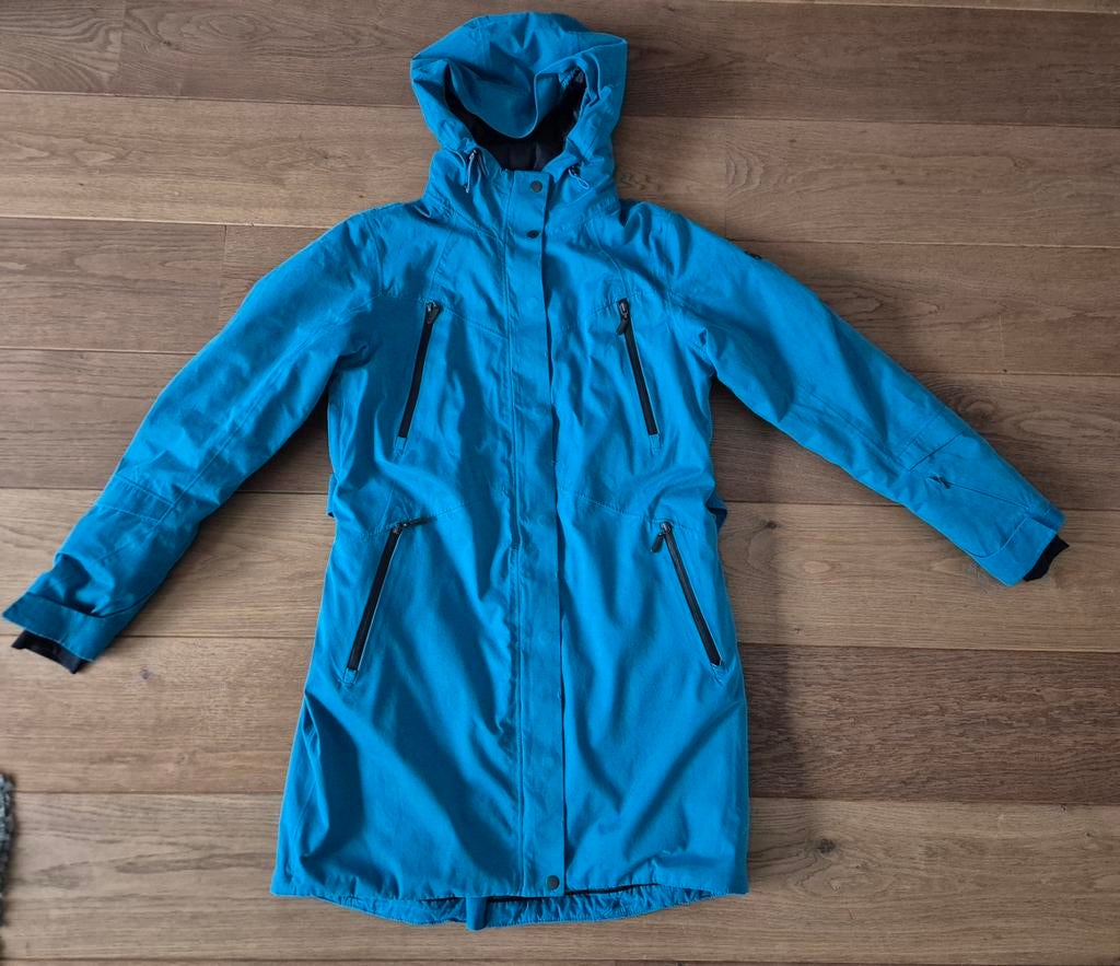 Human Nature warme water- en winddichte damesjas maat M, Maat 38/40 (M), Blauw, Ophalen of Verzenden, Zo goed als nieuw