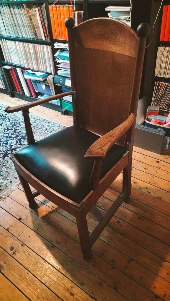 In de stijl van Berlage stoel Amsterdamse School, 1928, Antiek en Kunst, Antiek | Meubels | Stoelen en Banken, Ophalen