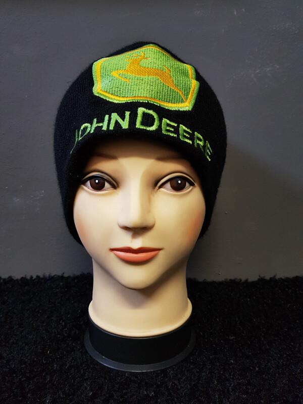 Dikke muts, mutsen, John Deere, tractor, traktor,zwart, Ophalen of Verzenden, Nieuw, Overige maten, Muts