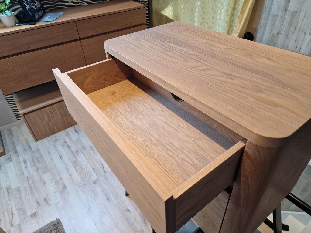 Foto 3 van Massief eiken houten badmeubel met ronde hoeken 80cm!