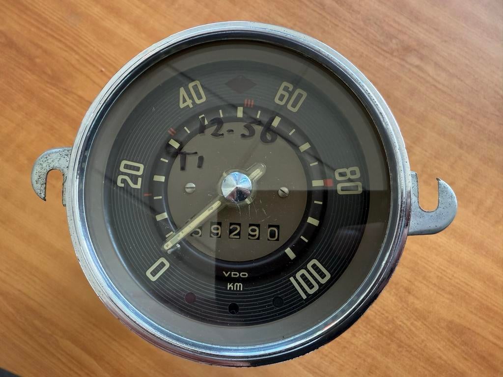 Volkswagen VDO Snelheidsmeter Oldtimer 211 957 0 / 12.56, Ophalen of Verzenden, Gebruikt, Volkswagen