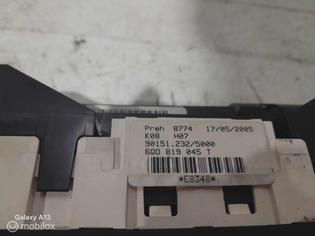 Kachelpaneel Volkswagen Fox 6Q0819045T, Gebruikt, Ophalen of Verzenden