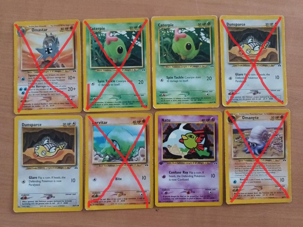 Pokémon Neo Discovery set (juni 2001), Ophalen of Verzenden, Zo goed als nieuw, Meerdere kaarten