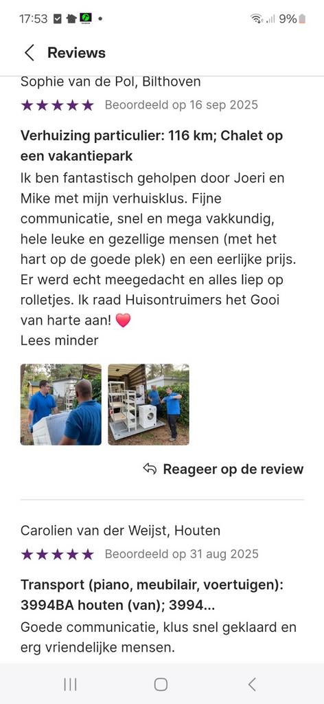 Ontruimingen-verhuizingen-transport-boedelinkoop, Diensten en Vakmensen, Verhuizers en Opslag, Inpakservice, Verhuizen binnen Nederland